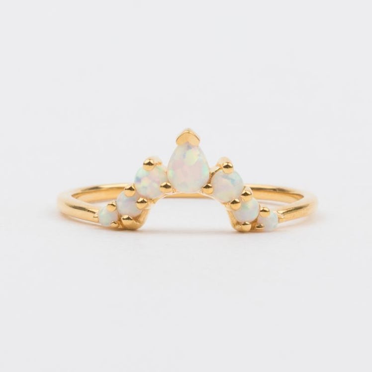 Opal Angels Arc Ring