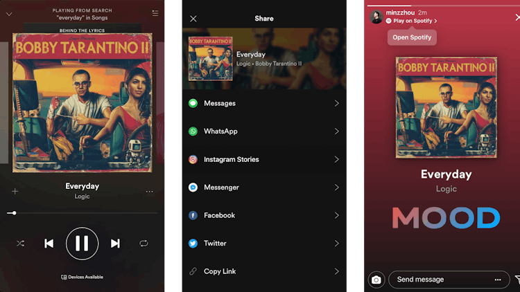 How To Share Spotify Songs To Your Instagram Story Without Taking