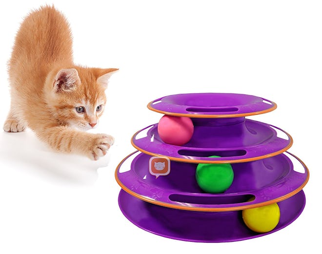 Purrfect Feline Titan's Tower Ball Toy