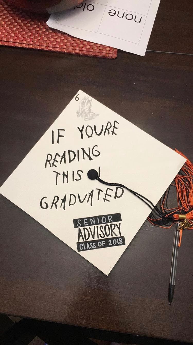 10 DIY Graduation Cap Ideas For High School Students Who Have The Best  Sense Of Humor, image size:750x1334