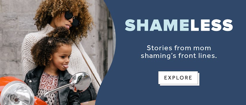 'SHAMELESS Stories from mom shaming's front lines EXPLORE' poster