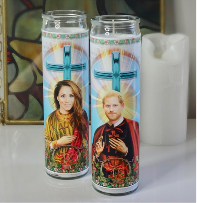 Prince Harry and Meghan Markle Celebrity Prayer Candle Set