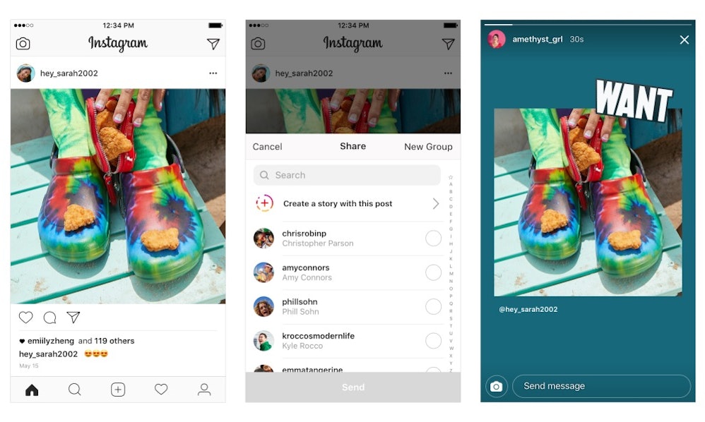 Image result for instagram share post to story