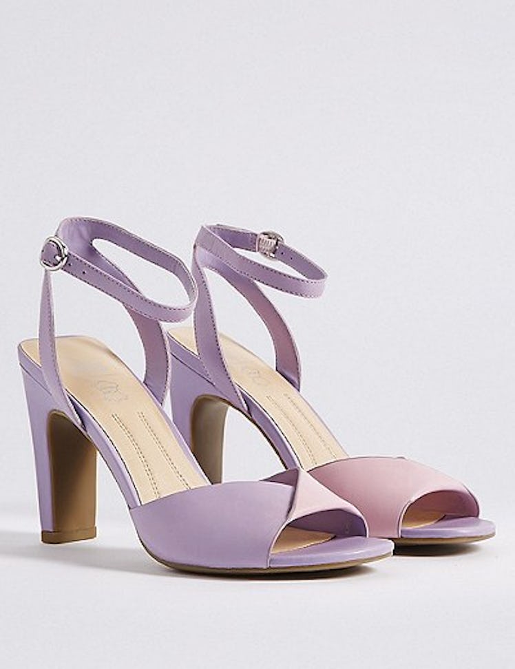 M&S COLLECTION Leather Square Toe Sandals