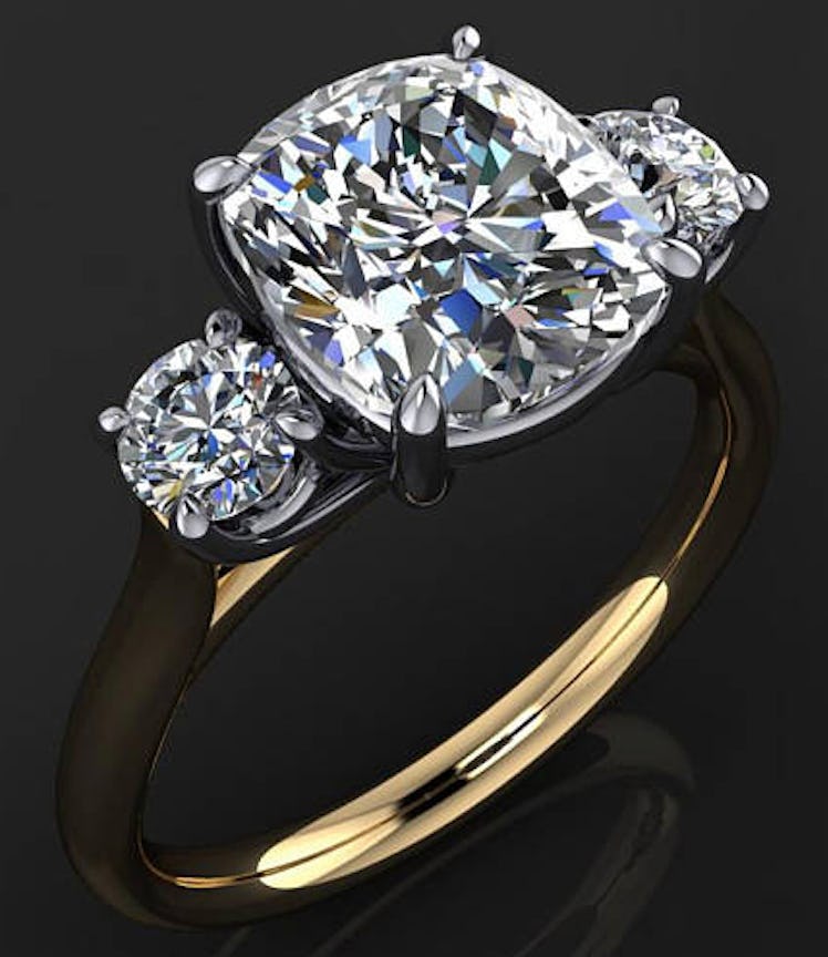 Meghan Ring — 2.5 Carat Cushion Cut ZAYA Moissanite Engagement Ring