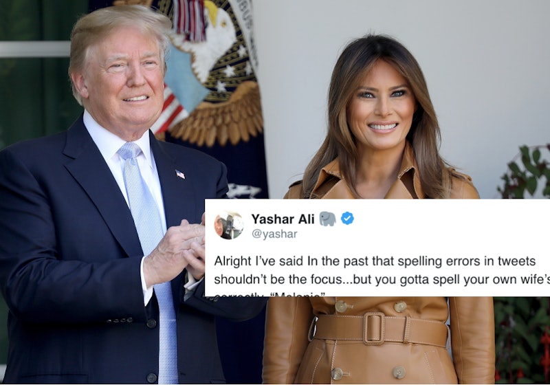 These Melanie Tweets Mock Trump For Misspelling His Wife S Name They Re Brutal