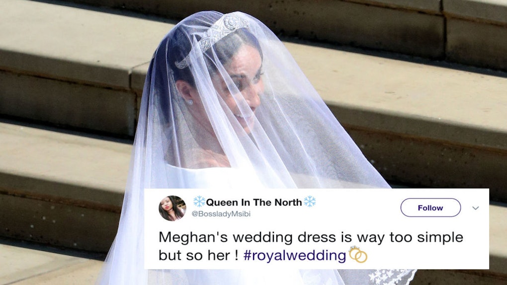 These Tweets About Meghan Markle S Wedding Dress Prove She Shocked