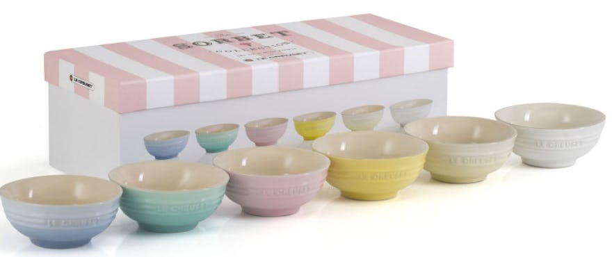 Le Creuset’s New Pastel Mini Collection Includes Ice Cream Bowls, Mugs