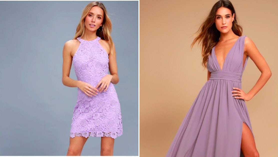 6 Millennial Lilac Bridesmaid Dresses, Because The Trend Is All Too Real