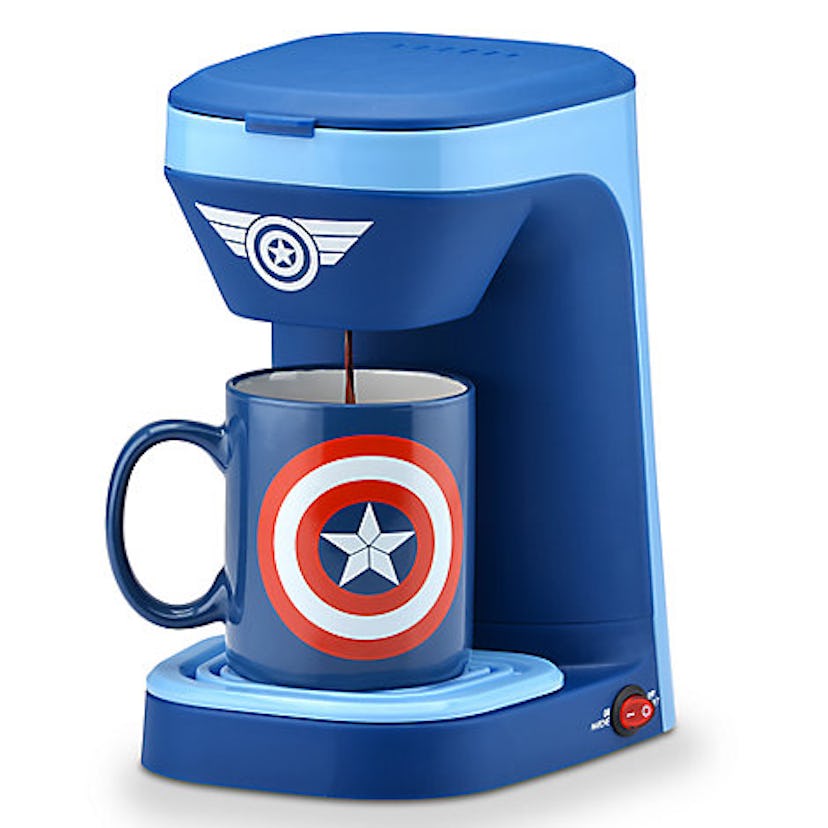 Blue Captain of America Coffee maker