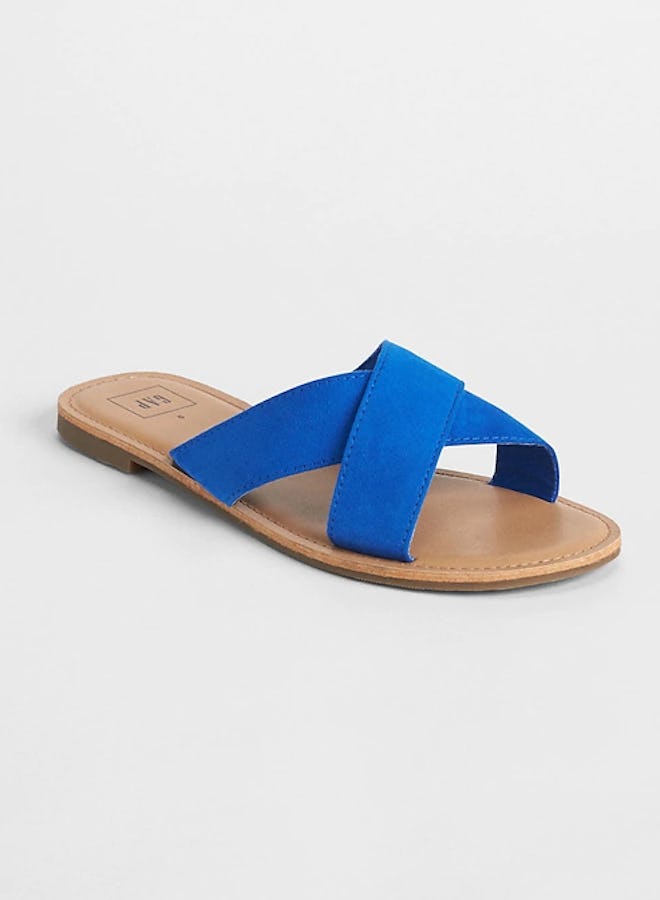 Crossover Slip-On Sandals