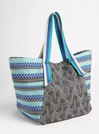 Woven Fabric Beach Tote