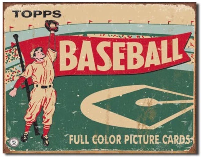 Topps 1954 Baseball Tin Sign