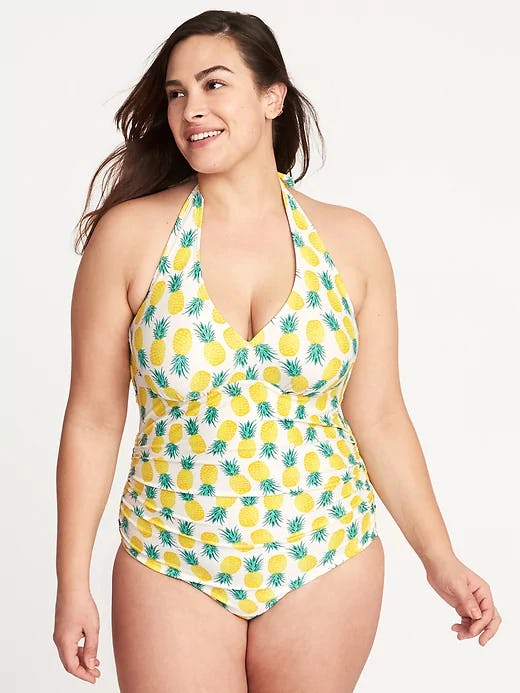 old navy pineapple bathing suit