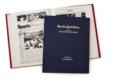 New York Times Custom Baseball Book