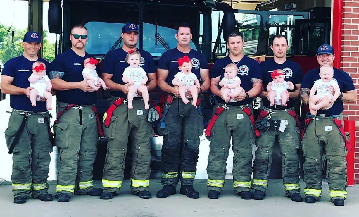 Fire Rescue Baby These Firefighters All Had Their Babies Within Months Of Each Other ...