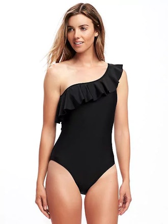 Ruffle One Shoulder Swimsuit for Women