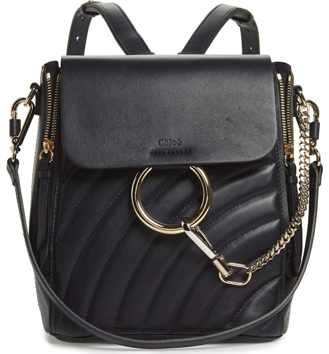 Chloé Small Faye Quilted Leather Backpack