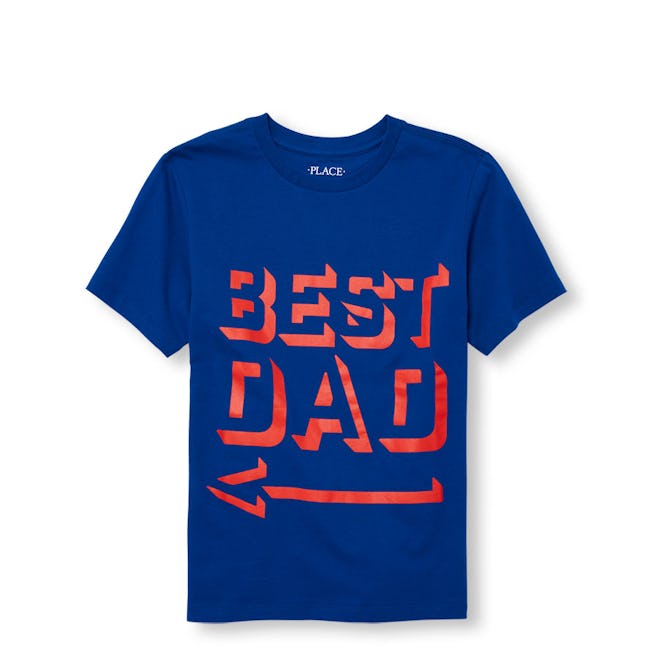 Boys Daddy And Me Short Sleeve 'Best Dad' Matching Graphic Tee 