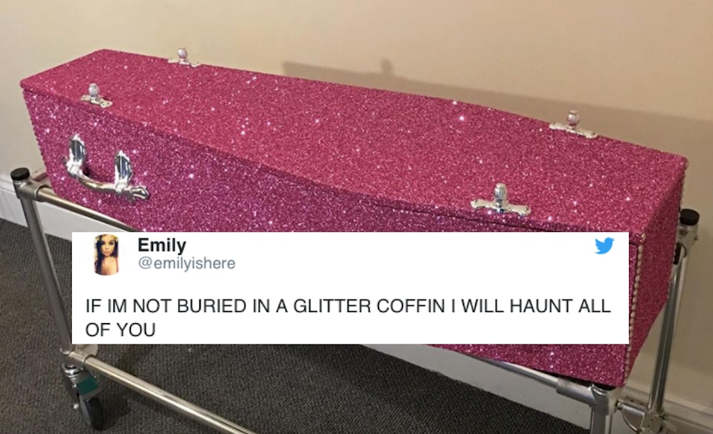The Glitter Coffin Company Is Selling Literal Glitter Coffins, Putting A Unique Spin On An Old