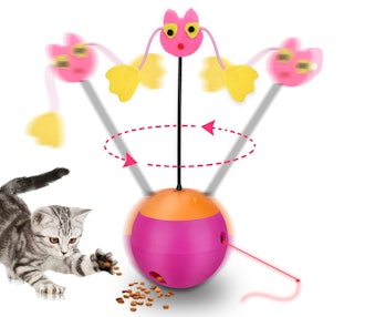 Yofun 3-In-1 Multi-Functional Spinning Cat Toy 