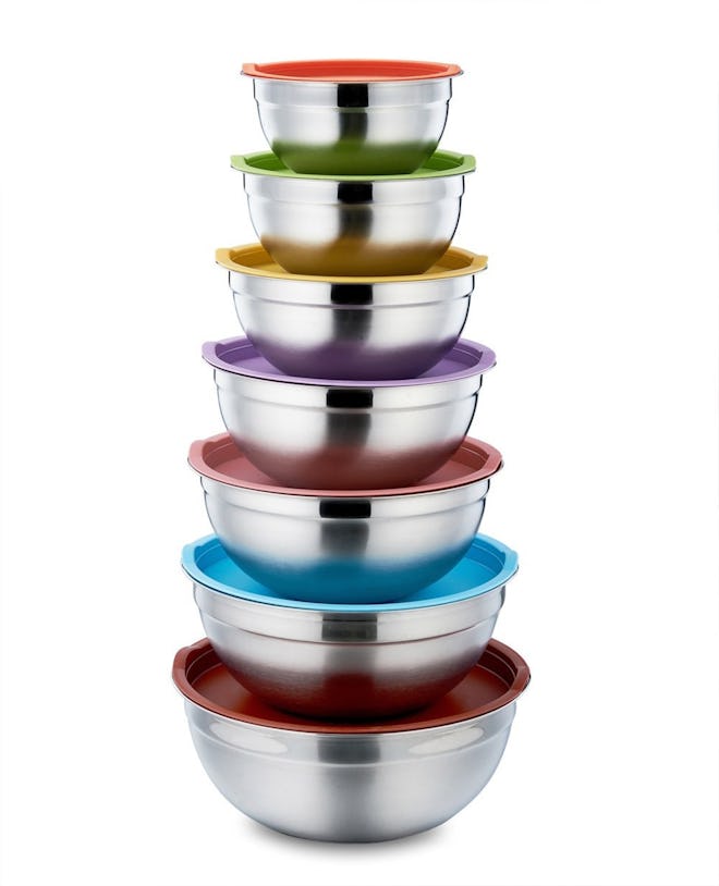 E-far Mixing Bowls with Lids Set of 5