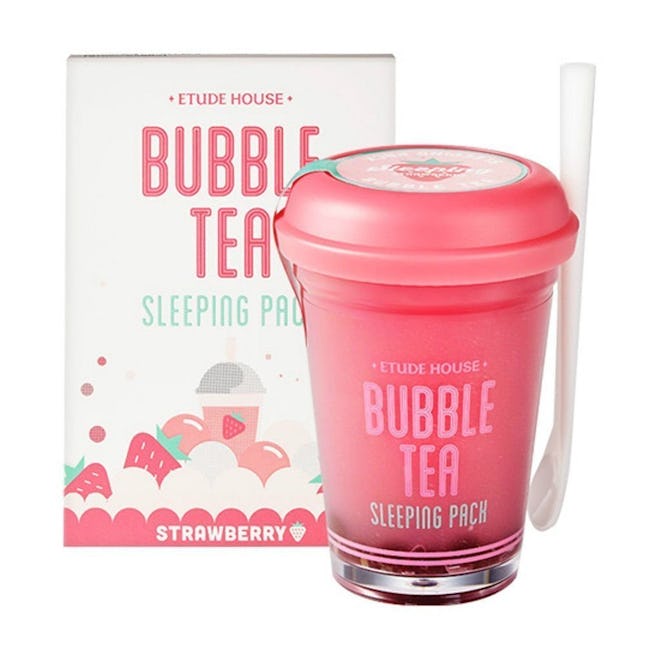 Etude House Strawberry Bubble Tea Sleeping Pack