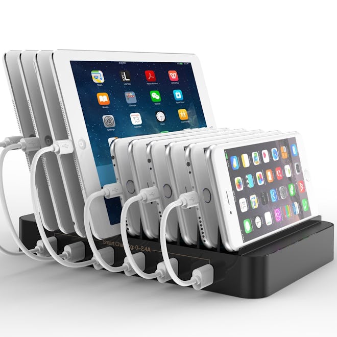 FlePow 10-Port USB Charging Station