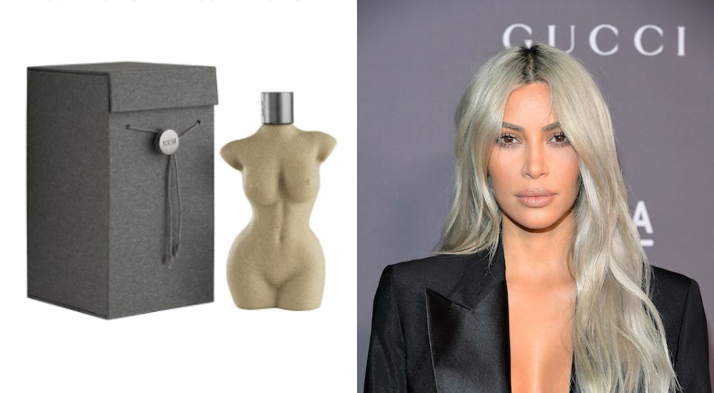 kim k perfume body shape