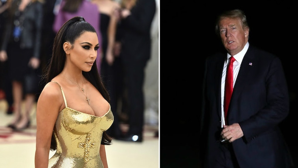This Photo Of Kim Kardashian Donald Trump At The White House Is
