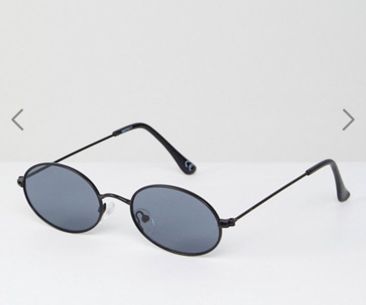 ASOS DESIGN Small 90S Oval Fashion Glasses