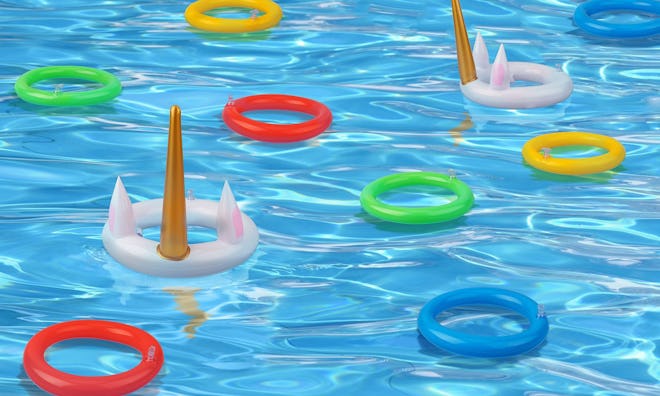 Luck Sea, Unicorn Inflatable Ring Toss Game