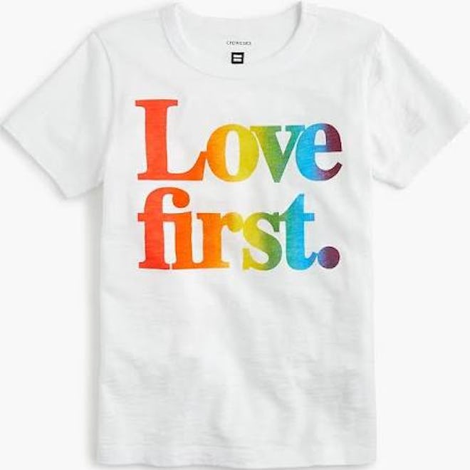 J.Crew X Human Rights Campaign "Love first" T-shirt