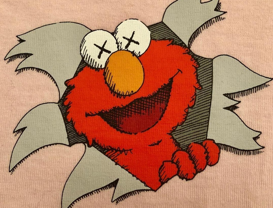 kaws sesame street elmo