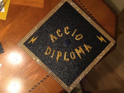 Harry Potter graduation caps are one of the best matching graduation cap ideas.
