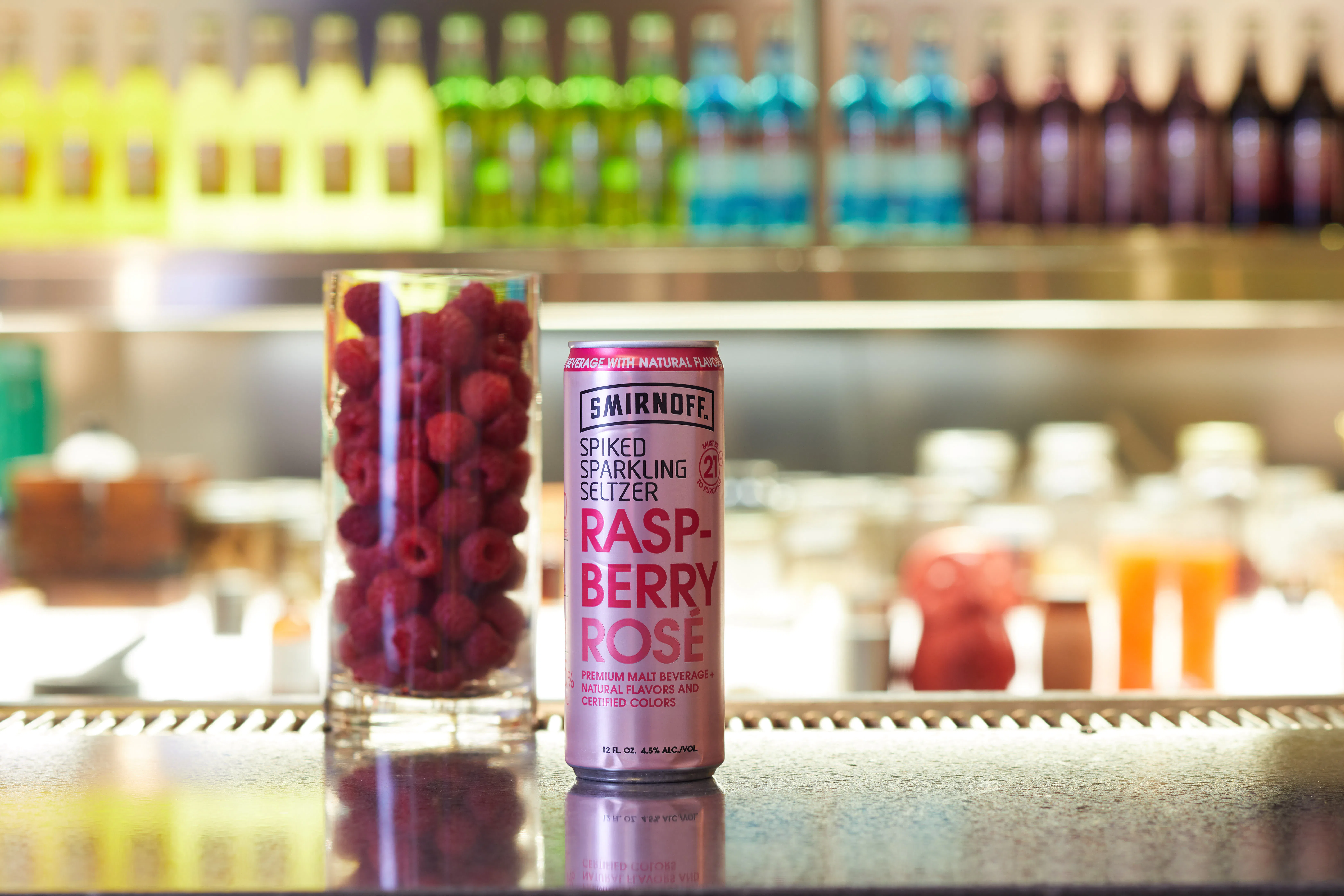 Smirnoff's Raspberry Rose Spiked Sparkling Seltzer Cans Are