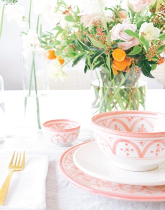 Blush Ceramic Salad Bowl