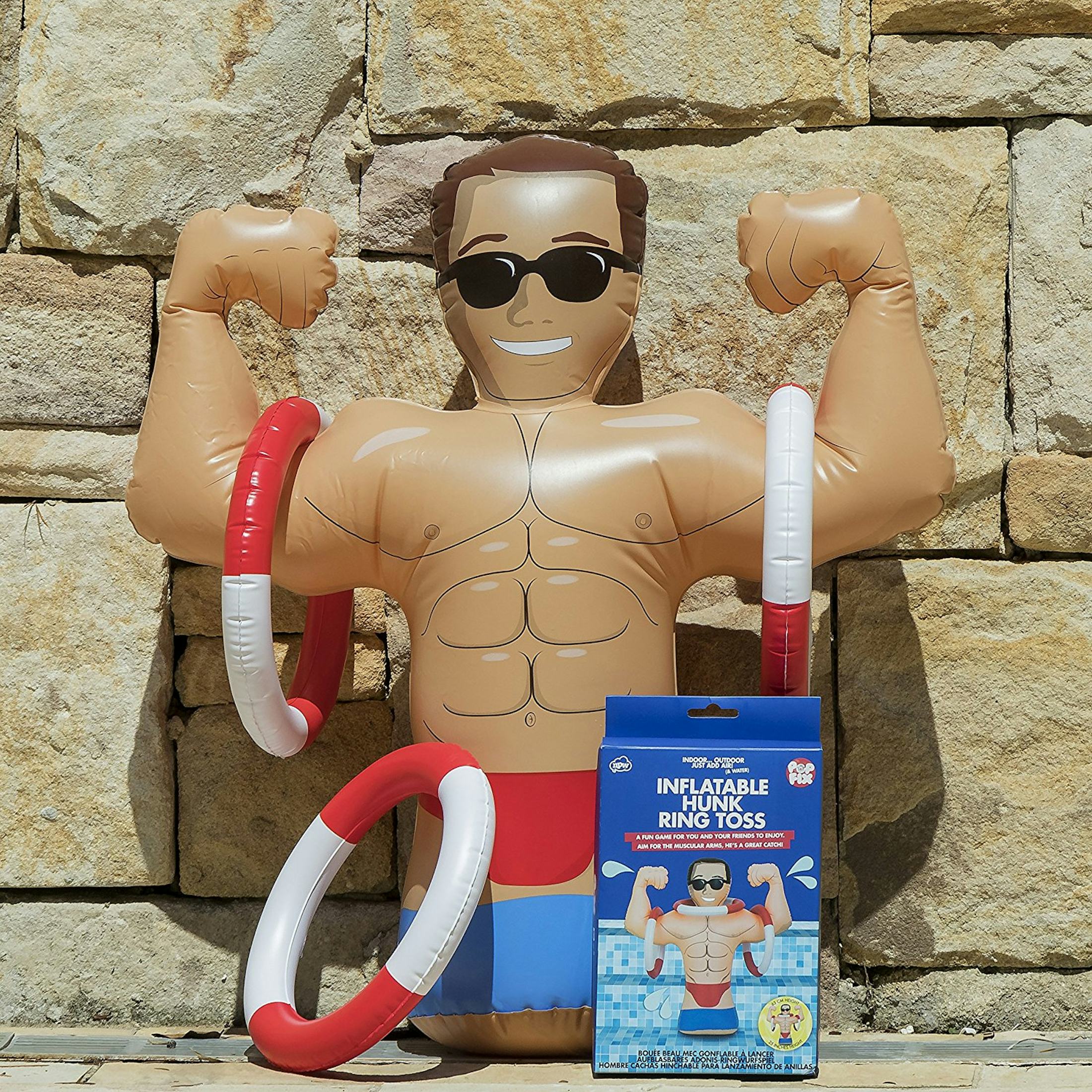 An “Inflatable Pool Hunk” Pool Float Exists & He’s The Ultimate Summer Wingman