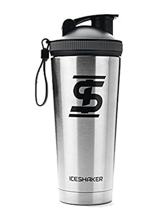 Ice Shaker Insulated Water Bottle