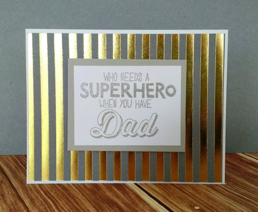 Sentimental Father's Day Cards: Superhero Card