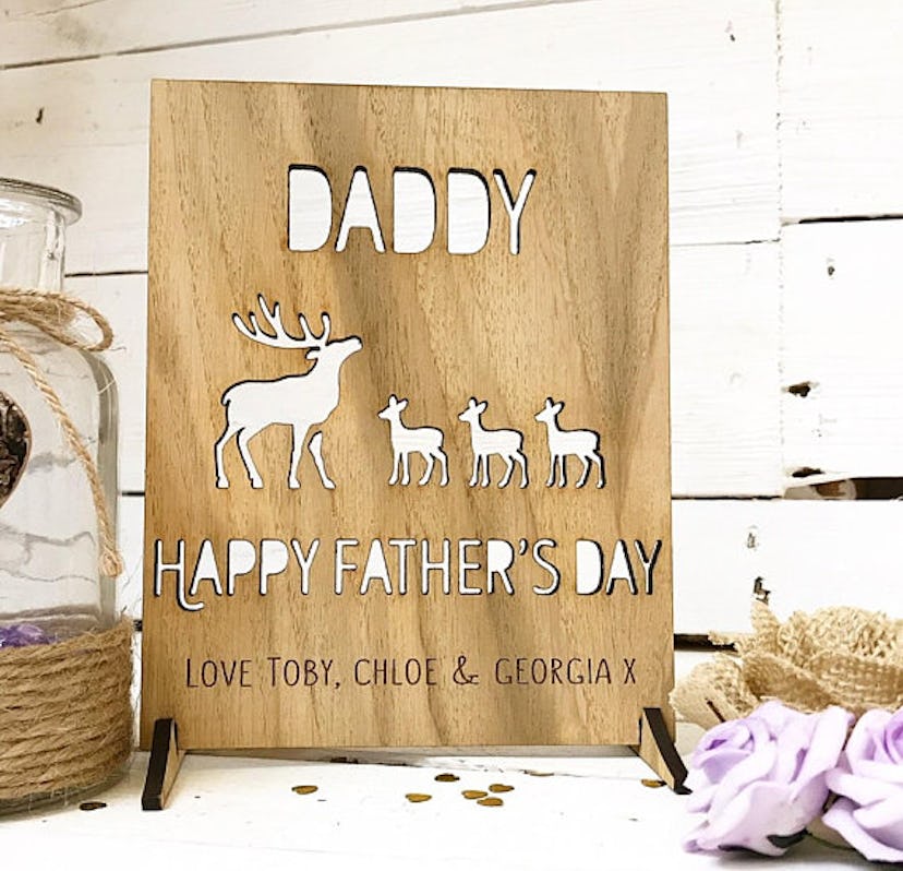 Sentimental Father's Day Cards: Personalized Deer Card