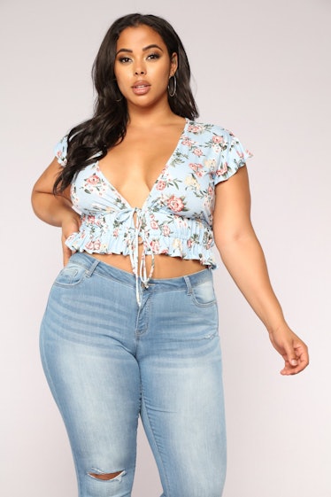 Talk Flowers To Me III Floral Top 