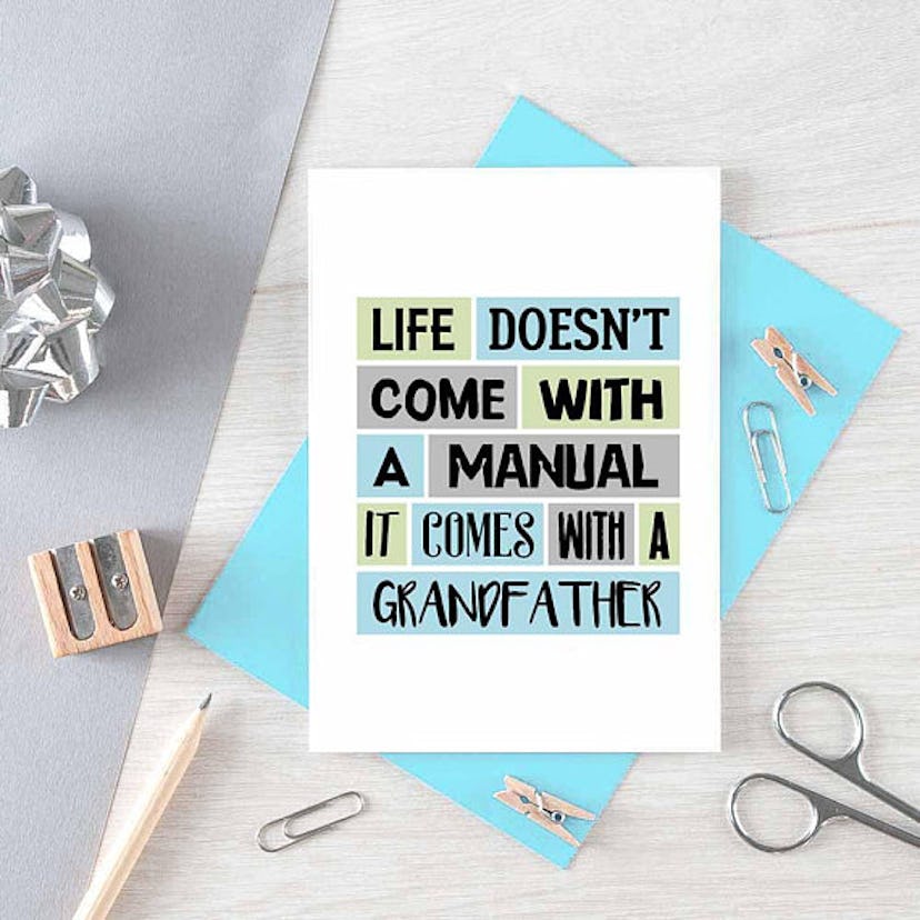 Sentimental Father's Day Cards: Life Doesn't Come With A Manual Card