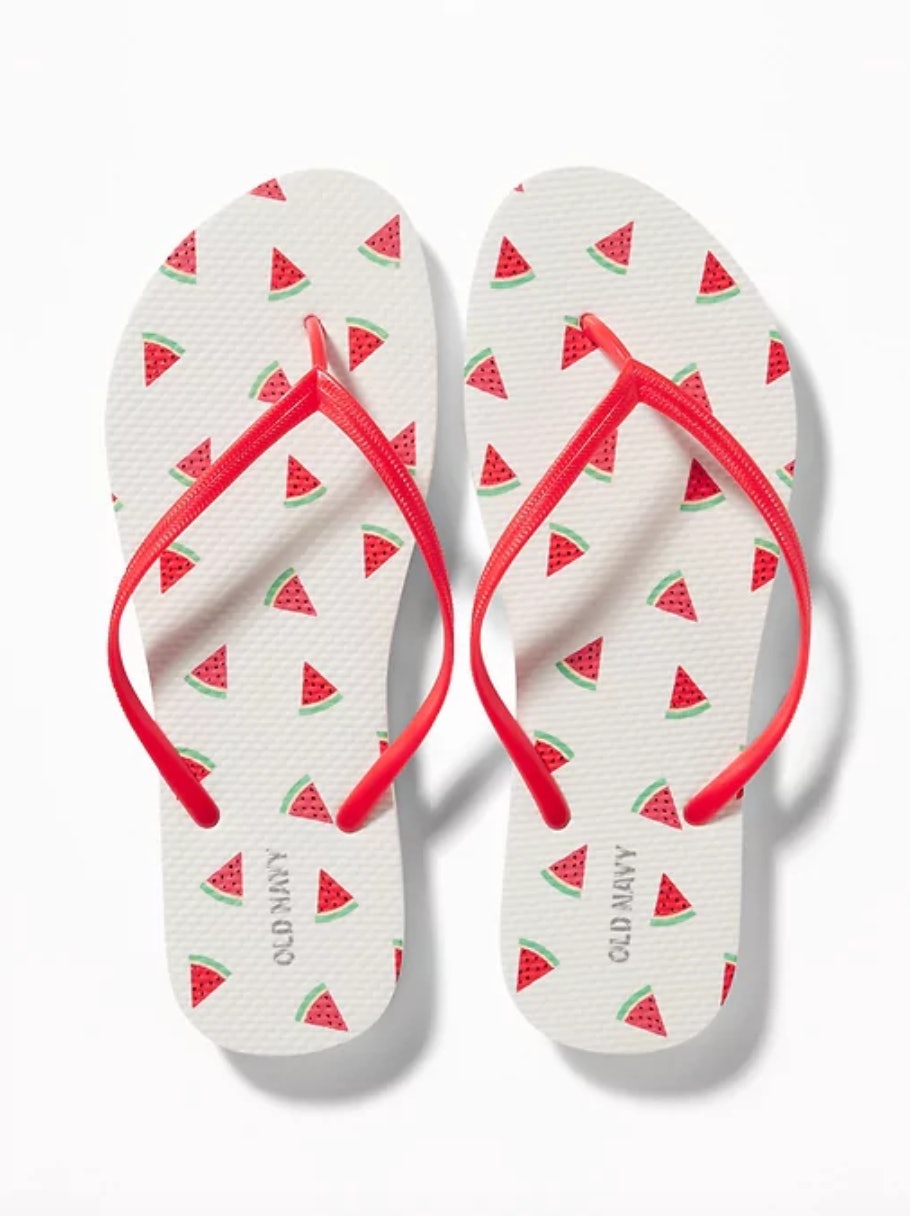 pineapple flip flops old navy