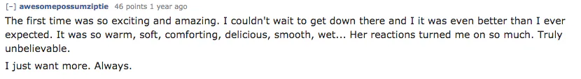 What It's Like To Go Down On A Woman For The First Time, According To