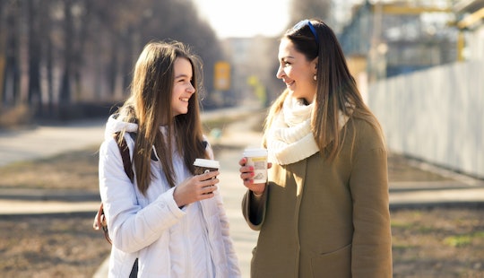 A mother explaining abortion to her teen daughter over a coffee.