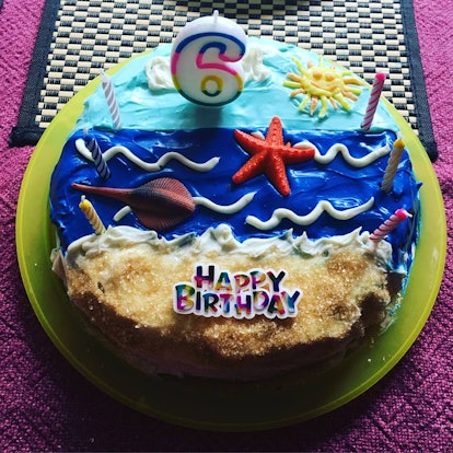 Birthday cake made for a six year old girl