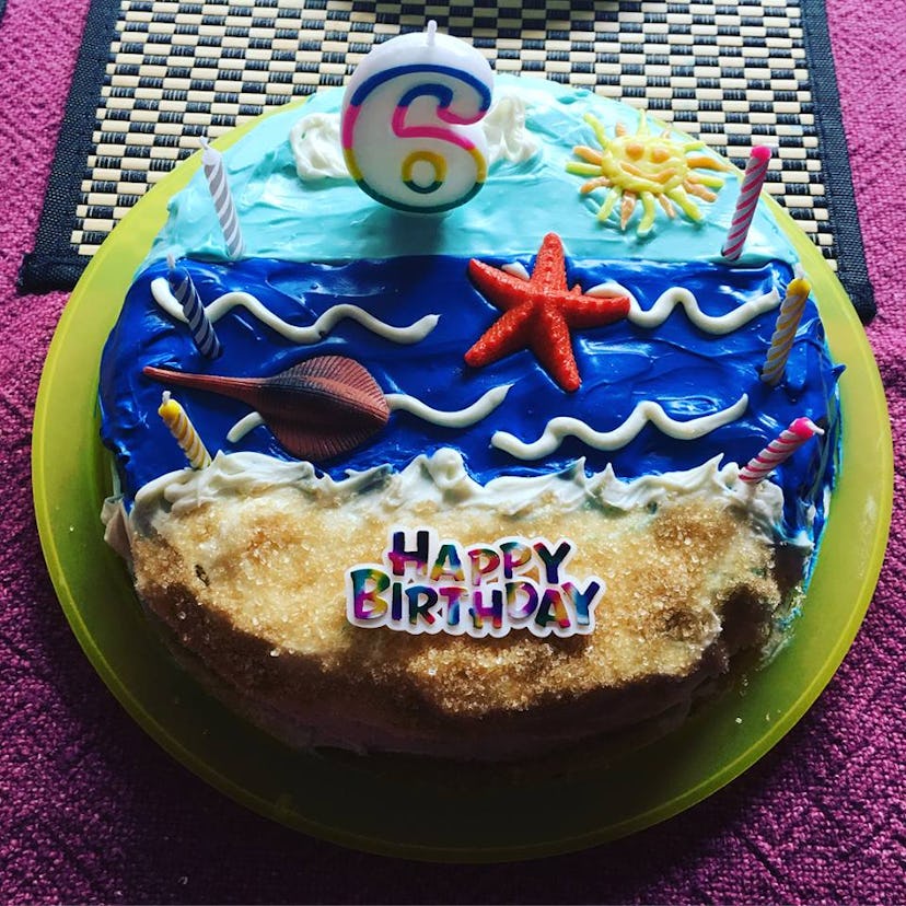Birthday cake made for a six year old girl