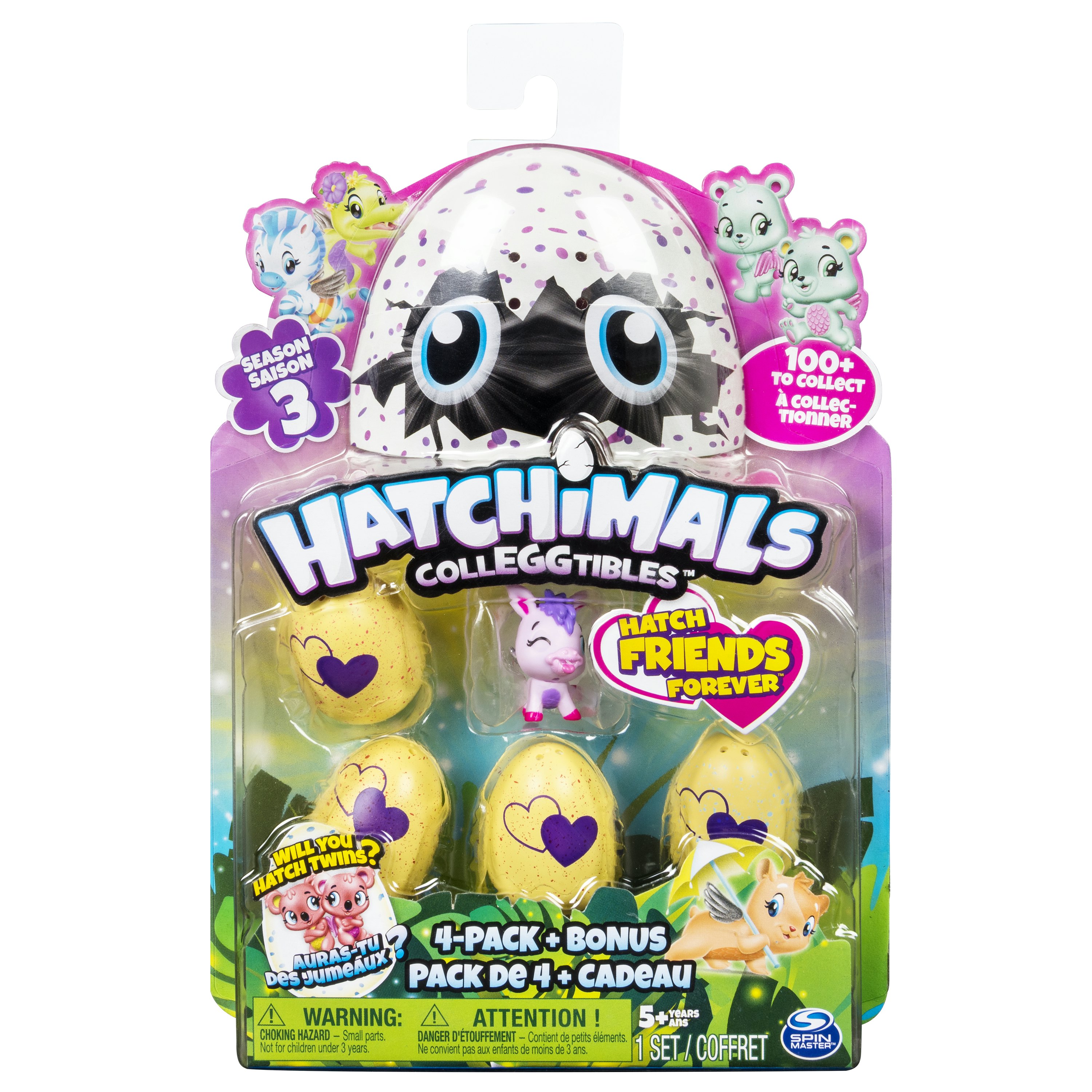 NEW Hatchimals CollEGGtibles 4-Pack Eggs Bonus Figure Season 4 BLIND BOX