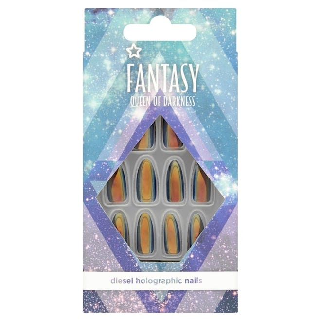 Fantasy Queen Of Darkness Diesel Holographic Nails
